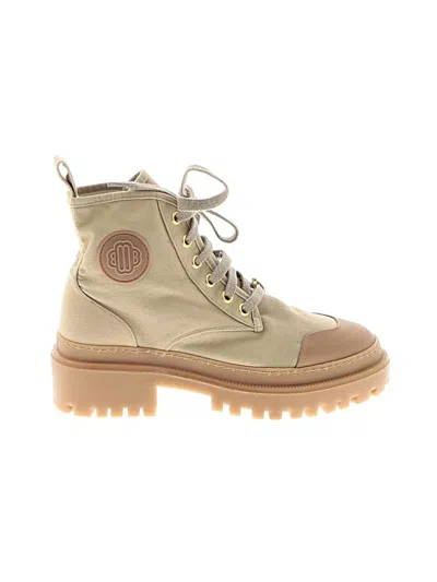 Pre-owned Maje Ankle Boots In Tan