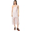 Maje Asymmetrical Crochet Maxi Dress In White