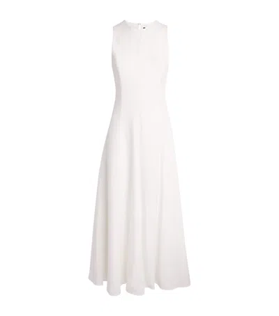 Maje Backless Midi Dress In White