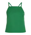 Maje Backless Sleeveless Top In Green