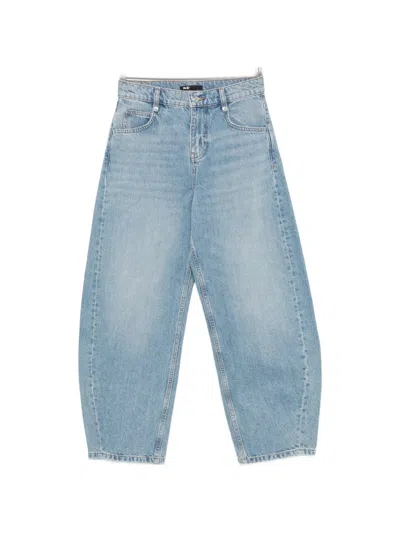 Maje Baggy Wide-leg Jeans In Blue