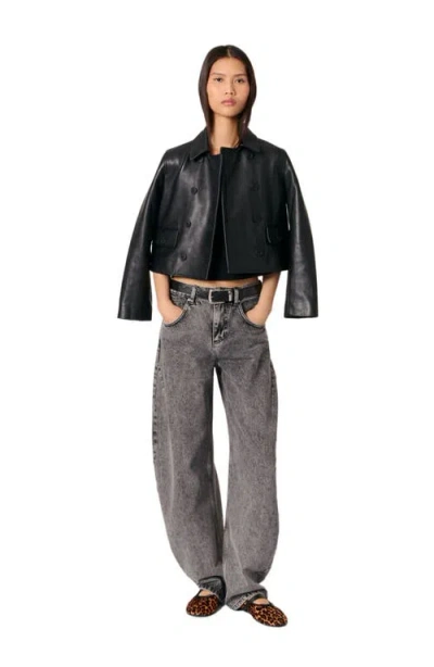 Maje Balloon Jeans In Grey
