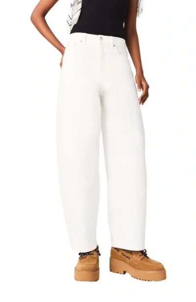 Maje Loose Fit Balloon Jeans In White