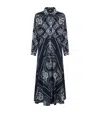 Maje Bandana Print Maxi Dress In Black