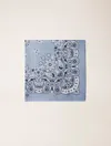 Maje Bandana Print Silk Scarf In Bleu Bandana Print
