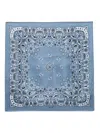 Maje Bandana-print Scarf In Blue