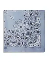 Maje Bandana Print Silk Scarf In Blue Bandana Print