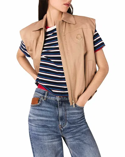 MAJE BARDO SLEEVELESS JACKET