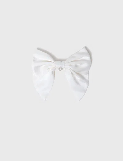 Maje Barette Naud En Satin In White