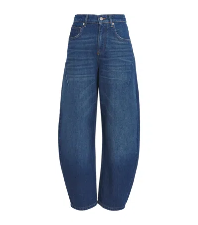 Maje Barrel-leg Jeans In Blue