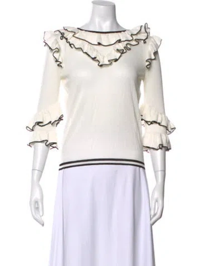 Pre-owned Maje Bateau Neckline Sweater In Multi