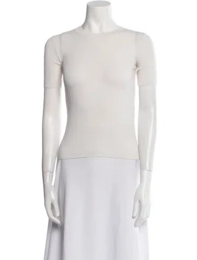 Pre-owned Maje Bateau Neckline Sweater In Neutral