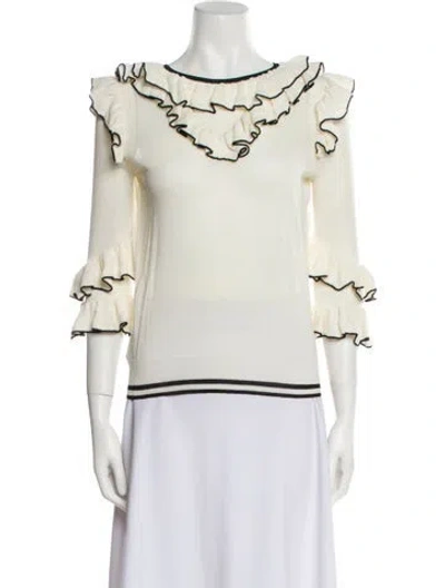 Pre-owned Maje Bateau Neckline Sweater In Neutral