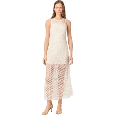 MAJE MAJE BEADED CROCHET MAXI DRESS