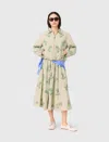 Maje Embroidered Technical Bomber Jacket In Green
