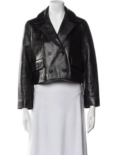 Pre-owned Maje Biker Jacket W/ Tags In Black
