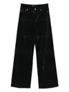 Maje Embellished Jeans In Black