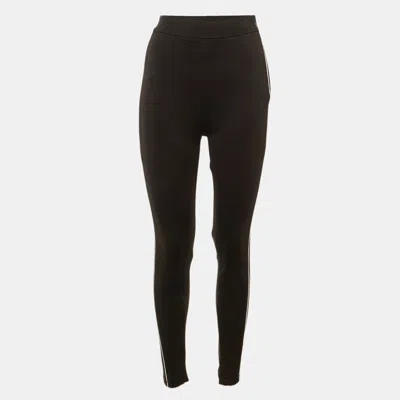 Pre-owned Maje Black Jersey Presy Jeggings S