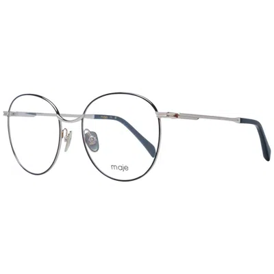 Maje Black Women Optical Frames In Silver