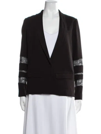 Pre-owned Maje Blazer In Black