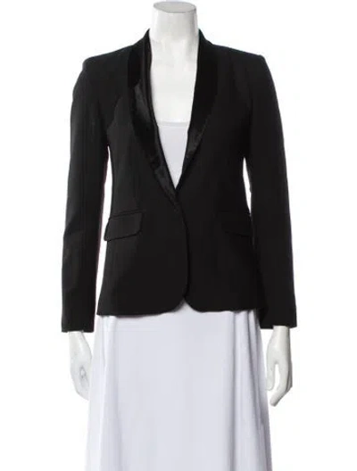 Pre-owned Maje Blazer In Black
