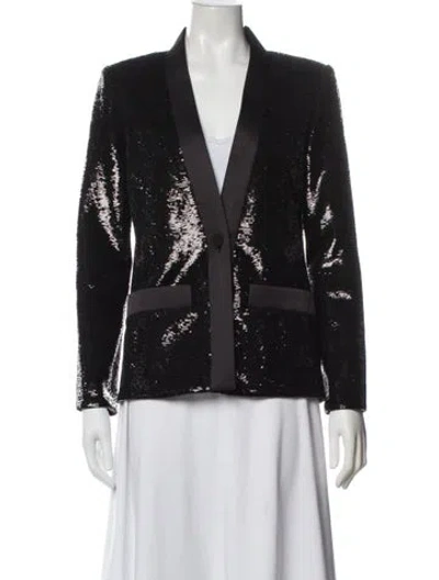 Pre-owned Maje Blazer In Black