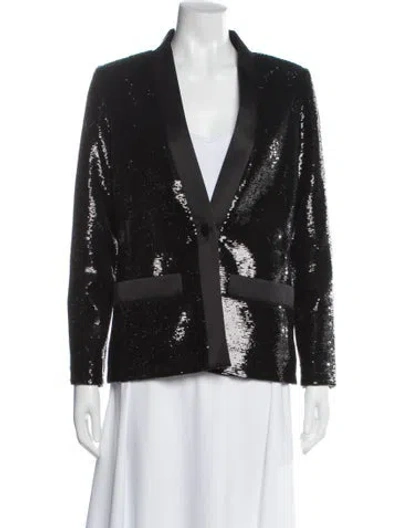 Pre-owned Maje Blazer In Black