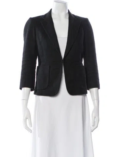 Pre-owned Maje Blazer In Black