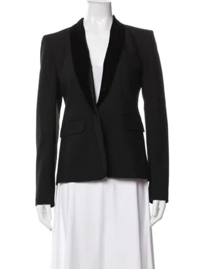 Pre-owned Maje Blazer In Black