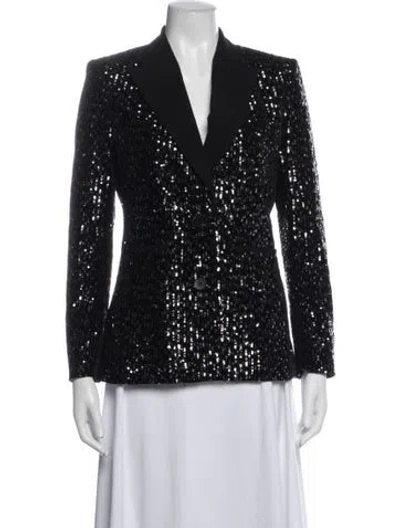 Pre-owned Maje Blazer In Black