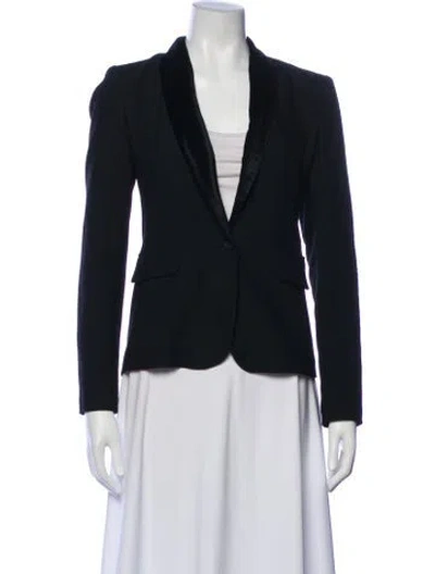 Pre-owned Maje Blazer In Blue