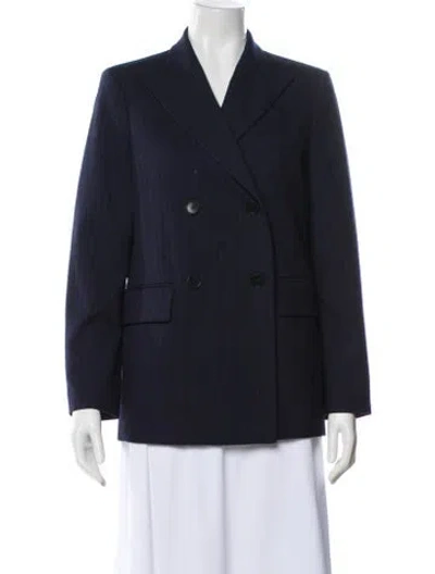 Pre-owned Maje Blazer In Blue