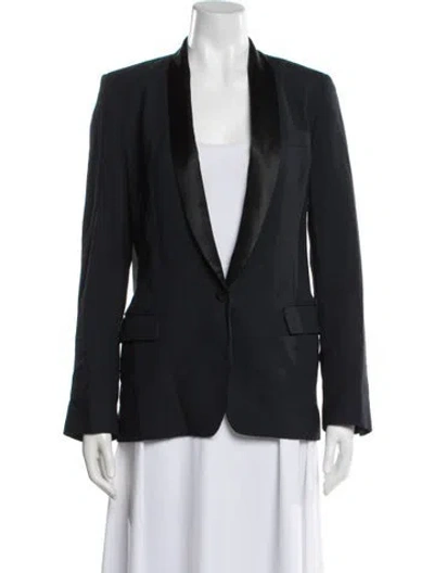 Pre-owned Maje Blazer In Blue
