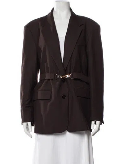 Pre-owned Maje Blazer In Brown
