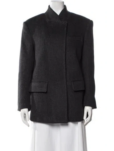 Pre-owned Maje Blazer In Gray