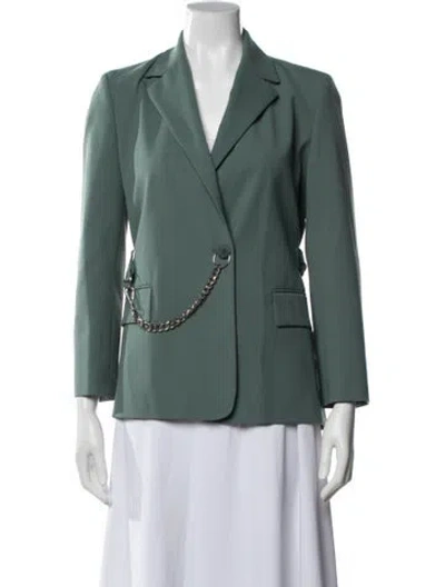 Pre-owned Maje Blazer In Green