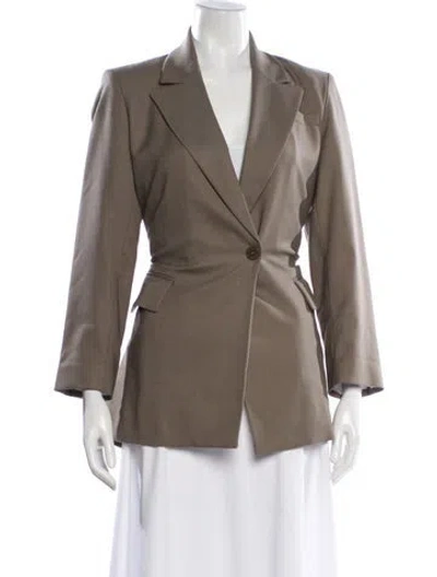 Pre-owned Maje Blazer In Green