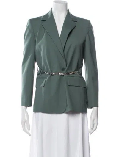 Pre-owned Maje Blazer In Green