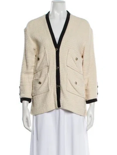 Pre-owned Maje Blazer In Neutral