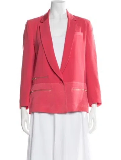 Pre-owned Maje Blazer In Pink