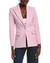Maje Single-breasted Blazer In Pink