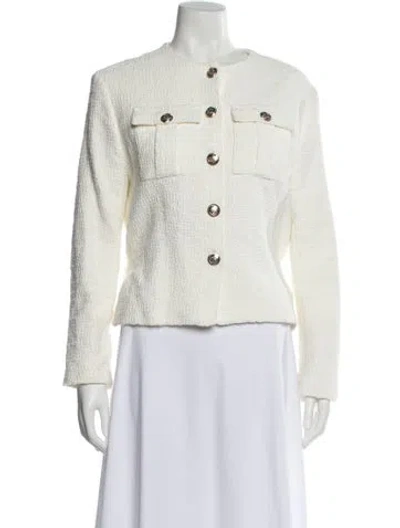Pre-owned Maje Blazer In White