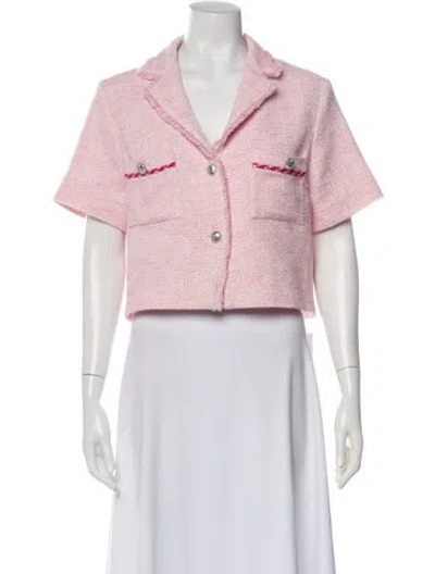 Pre-owned Maje Bolero In Pink