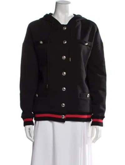 Pre-owned Maje Bomber Jacket In Black