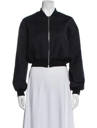 Pre-owned Maje Bomber Jacket In Black