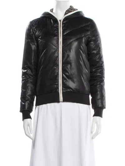 Pre-owned Maje Bomber Jacket In Black
