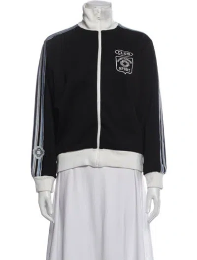 Pre-owned Maje Bomber Jacket In Blue