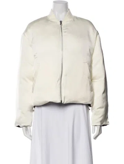 Pre-owned Maje Bomber Jacket In Neutral