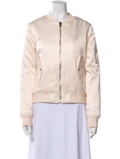 Pre-owned Maje Bomber Jacket In Neutral