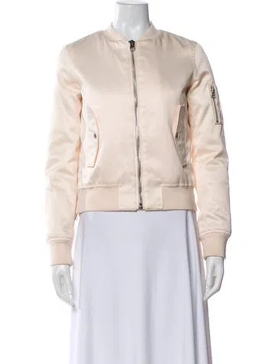 Pre-owned Maje Bomber Jacket In Pink